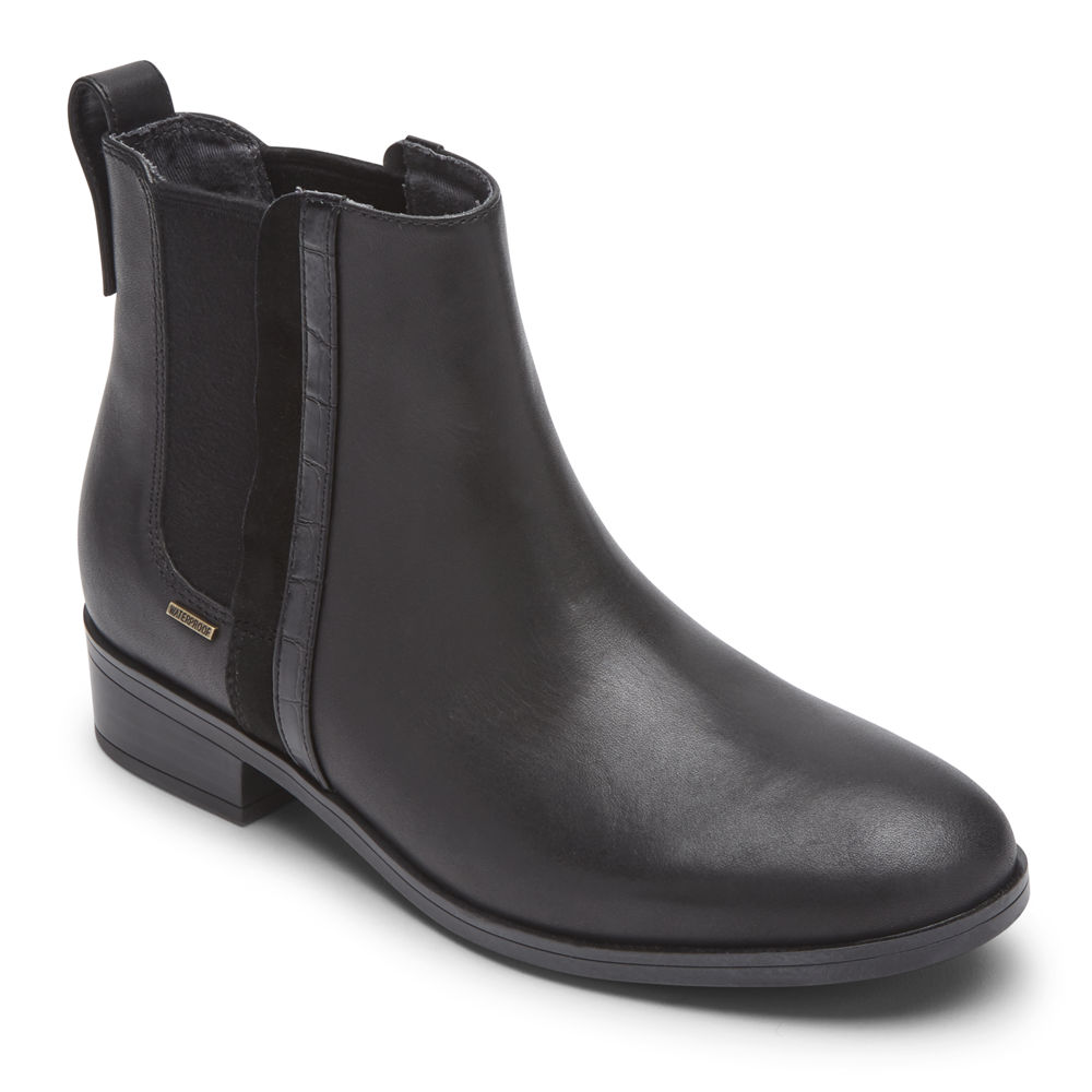 Rockport Støvler Dame Svart - Larkyn Chelsea - WEVD52906